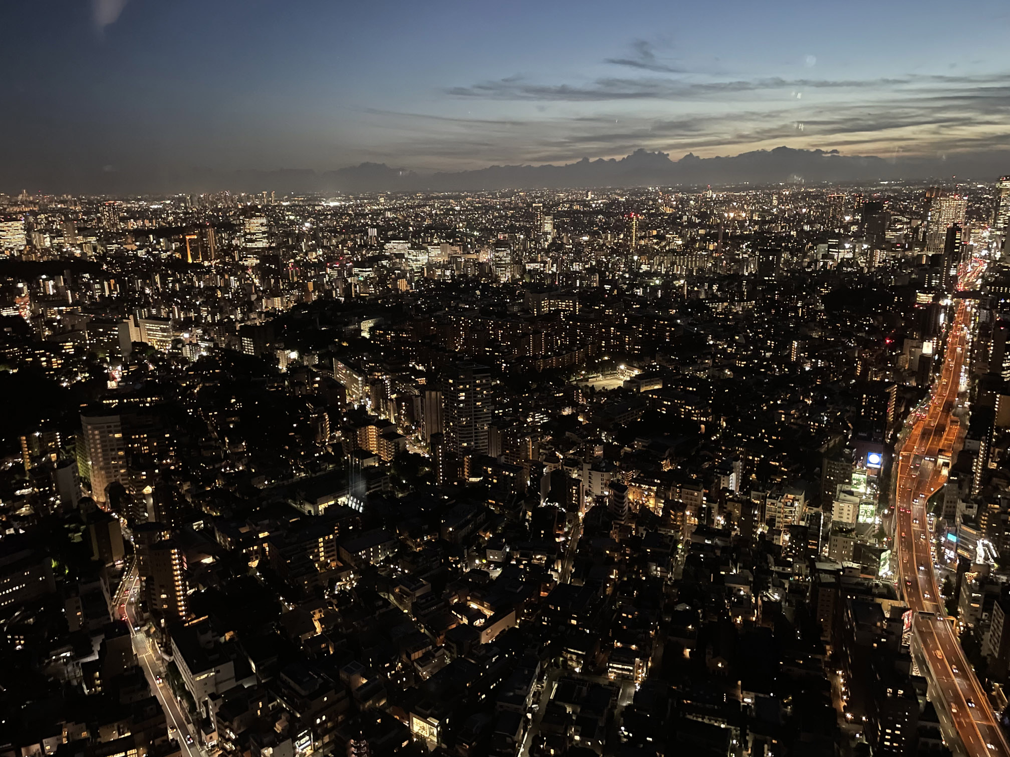 東京シティビューからの夜景